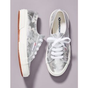 Anthropologie Superga Metallic Star Sneakers